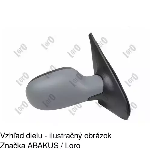 Vonkajšie zrkadlo 6015524M /POLCAR/ - obr. 2