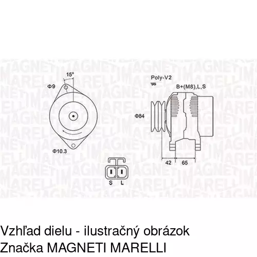 Hlavný reflektor 602610-V /POLCAR/ - obr. 1