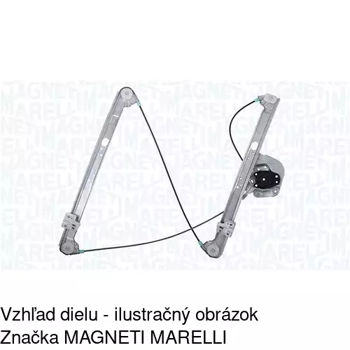 Elektrický mechanizmus okna dverí 6026PSE1 /POLCAR/ - obr. 3