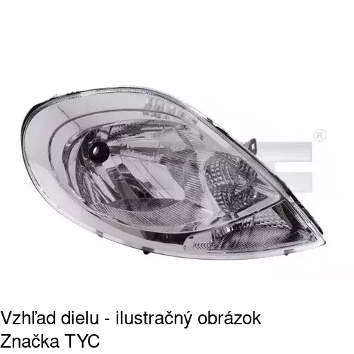 Hlavný reflektor 6027102E /POLCAR/ - obr. 1