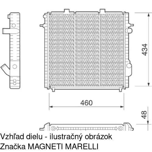 Chladiče vody POLCAR 603108-2