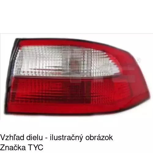 Zadné svetlo POLCAR 603788-E