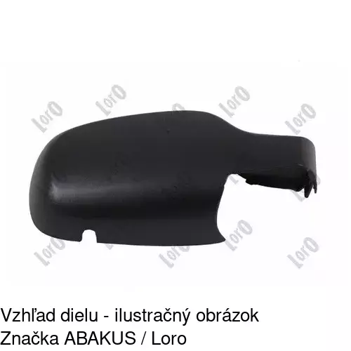 Rám vonkajšieho zrkadla 605555TM /POLCAR/ - obr. 3