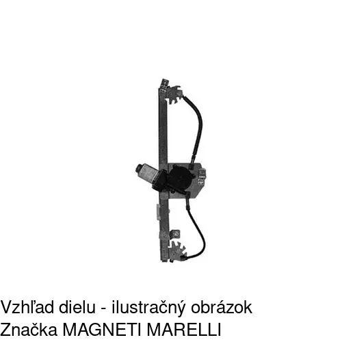 Elektrický mechanizmus okna dverí 6055PSE3 /POLCAR/ - obr. 2