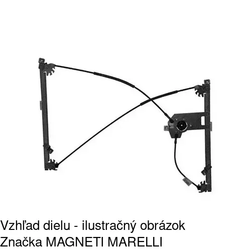 Mechanizmus sťahovania okna elektrický bez motora 6055PSG5 /POLCAR/ - obr. 2