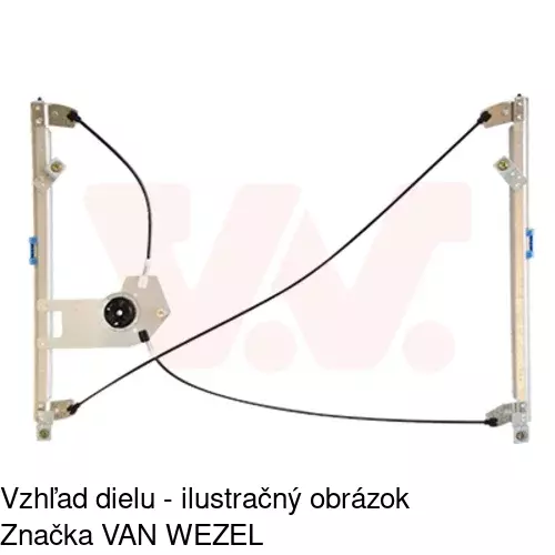 Mechanizmus sťahovania okna elektrický bez motora 6055PSG5 /POLCAR/ - obr. 4