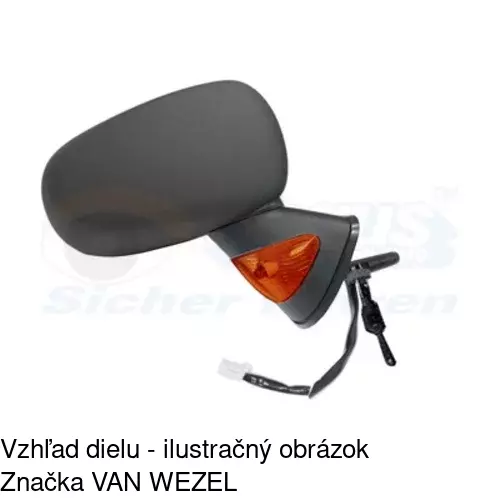Rám vonkajšieho zrkadla 605655TM /POLCAR/ - obr. 3