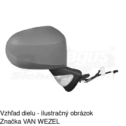 Vonkajšie zrkadlo 6058525M /POLCAR/ - obr. 1