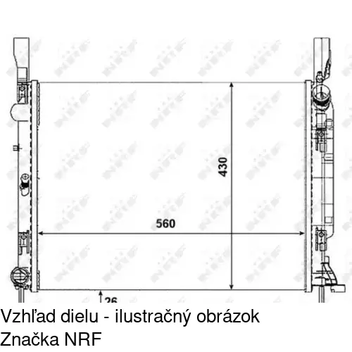 Chladiče vody 606208A1 /POLCAR/ - obr. 1