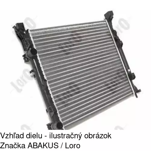 Chladiče vody 606208A2 /POLCAR/ - obr. 2