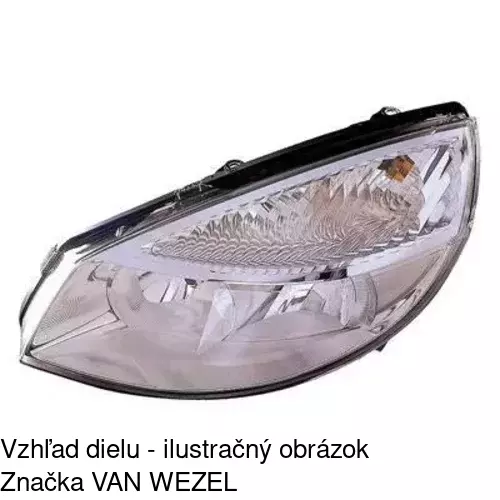Hlavný reflektor 6071090E /POLCAR/ - obr. 4