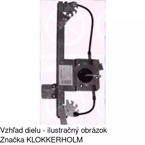 Mechanizmus sťahovania okna elektrický bez motora 6071PSG4 /POLCAR/ - obr. 4