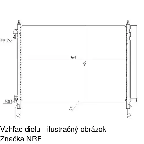 Chladiče klimatizácie POLCAR 6080K81X