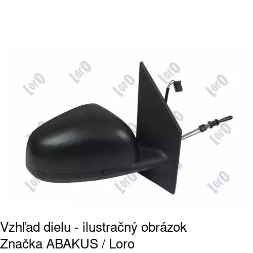 Rám vonkajšieho zrkadla 60A255PM /POLCAR/ - obr. 5