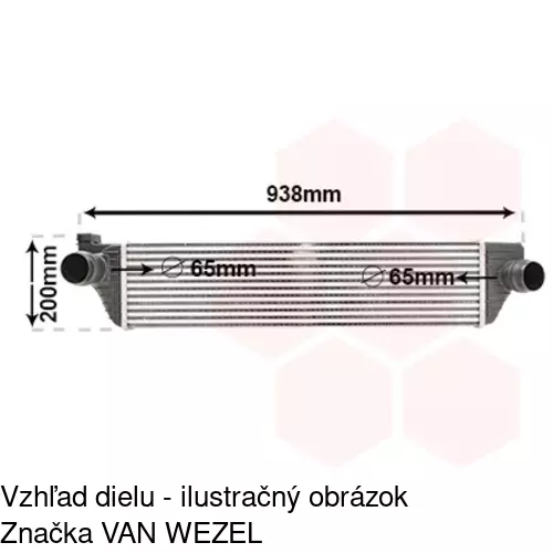 Chladiče vzduchu (Intercoolery) 60N1J8-1 /POLCAR/ - obr. 4