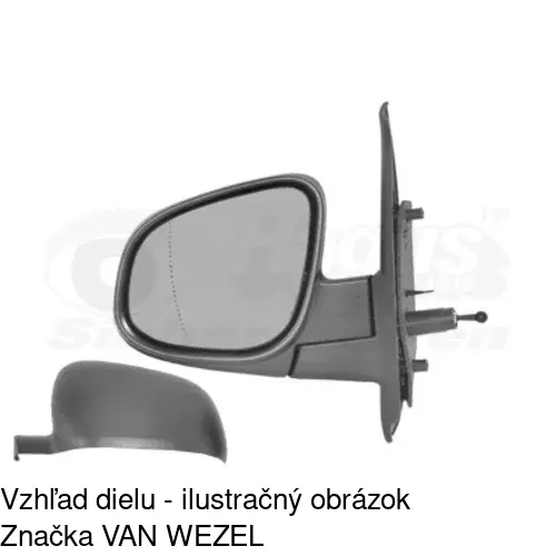 Rám vonkajšieho zrkadla 60U154TM /POLCAR/ - obr. 5