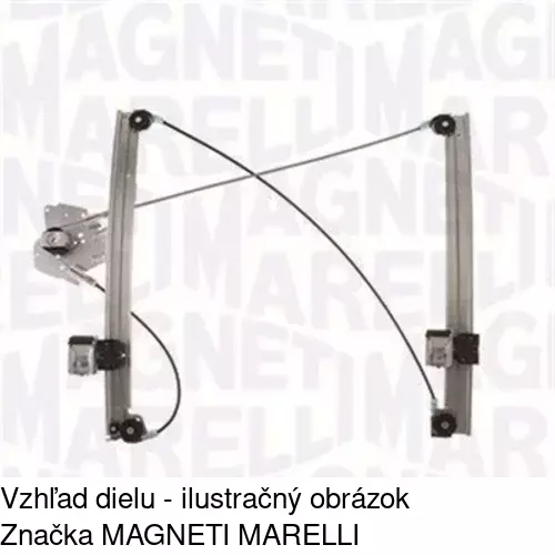 Mechanizmus sťahovania okna elektrický bez motora 6705PSG1 /POLCAR/ - obr. 2