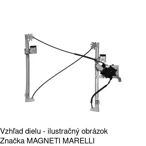 Mechanizmus sťahovania okna elektrický bez motora 6705PSG2 /POLCAR/ - obr. 3
