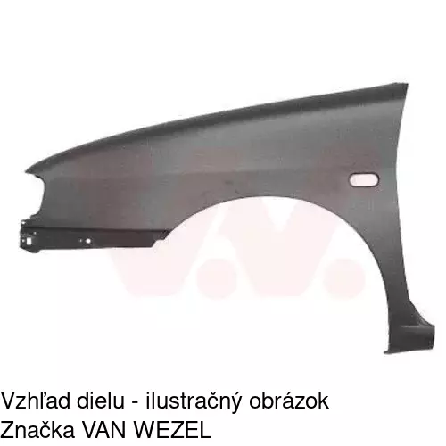 Predný blatník 671302-2 /POLCAR/ - obr. 2