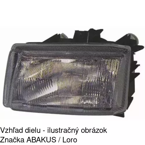 Hlavný reflektor 6713106E /POLCAR/ - obr. 2