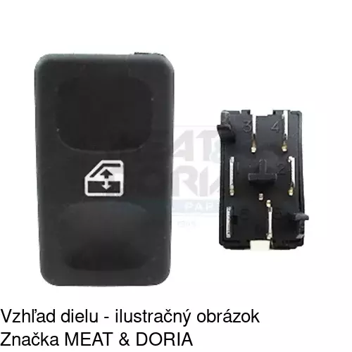 Spínač ovládania dverových okien 6713P-70 /POLCAR/ - obr. 4