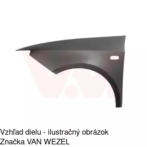 Predný blatník 673201 /POLCAR/ - obr. 2