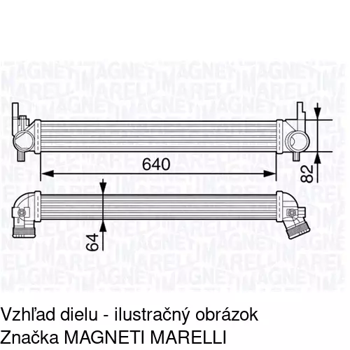 Chladiče vzduchu (Intercoolery) 6732J8-1 /POLCAR/