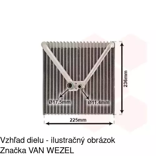Výparník klimatizácie 6913P81X /POLCAR/ - obr. 2