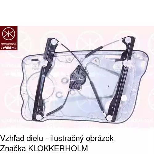 Mechanizmus sťahovania okna elektrický bez motora 6913PSG2 /POLCAR/ - obr. 3