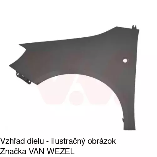 Predný blatník 691501-J /POLCAR/ - obr. 2