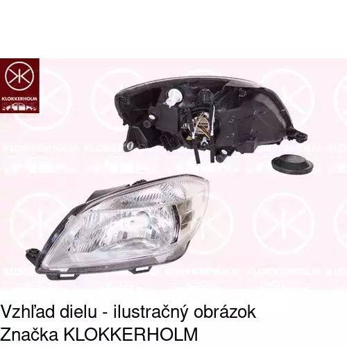 Hlavný reflektor 691609-E /POLCAR/ - obr. 1