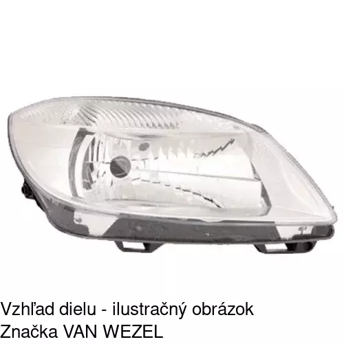 Hlavný reflektor 691610-E /POLCAR/ - obr. 3