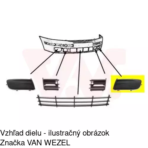 Záslepka otvoru hmlovky 6922273J /POLCAR/ - obr. 1