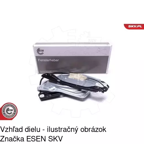 Mechanizmus sťahovania okna elektrický bez motora 6926PSG2 /POLCAR/ - obr. 3