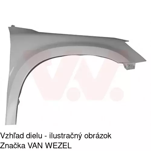 Predný blatník POLCAR 693502
