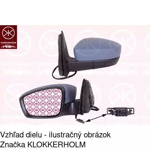 Vonkajšie zrkadlo 69B1524M /POLCAR/ - obr. 5
