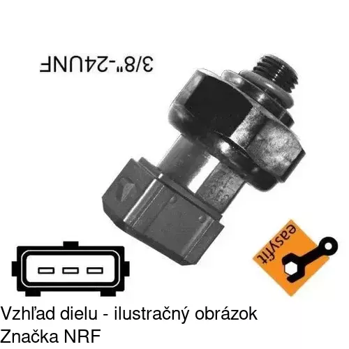 Čidlo klimatizácie 6ZL351028161 /POLCAR/ - obr. 1