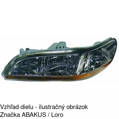 Hlavný reflektor 720609-E /POLCAR/ - obr. 2