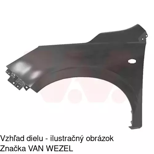 Predný blatník 72X101 /POLCAR/ - obr. 1