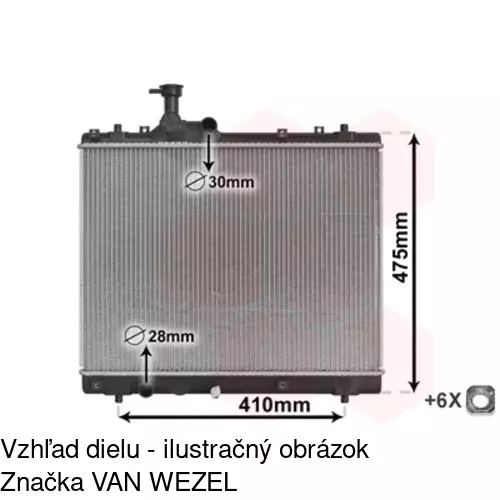 Chladiče vody 7415083K /POLCAR/ - obr. 3