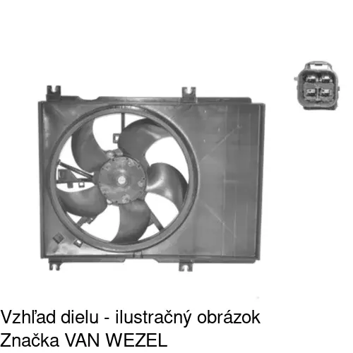 Ventilátory chladičov 741523W3 /POLCAR/