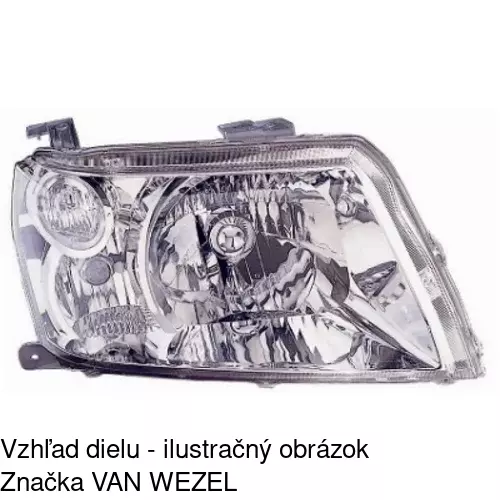 Hlavný reflektor 742610-E /POLCAR/ - obr. 1