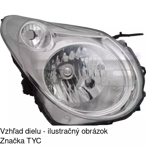 Hlavný reflektor 743109-E /POLCAR/ - obr. 1
