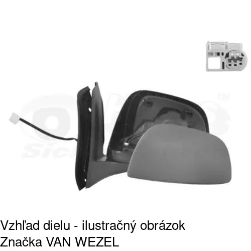 Vonkajšie zrkadlo 7435511M /POLCAR/ - obr. 4