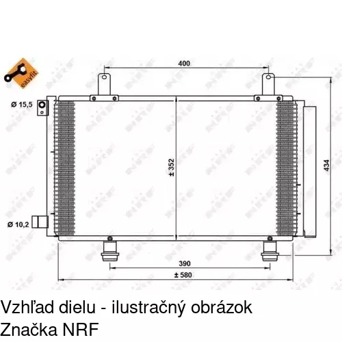 Chladiče klimatizácie POLCAR 7435K81K