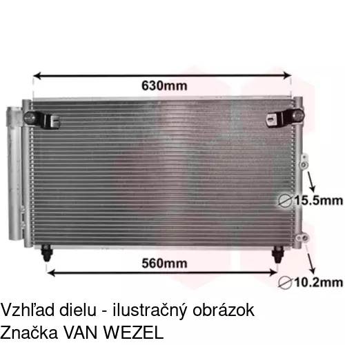 Chladiče klimatizácie 8010K8C1 /POLCAR/ - obr. 1
