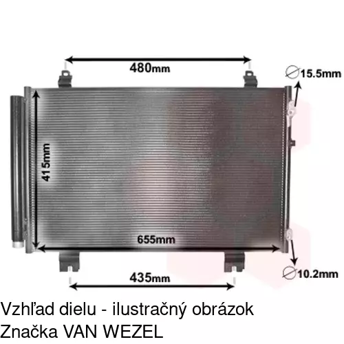 Chladiče klimatizácie 8044K8C1 /POLCAR/