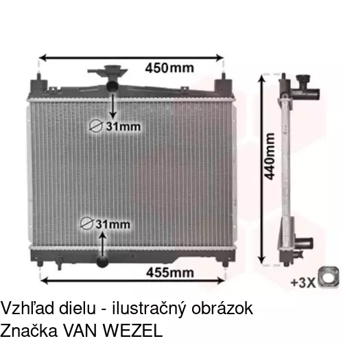 Chladiče vody 810308-1 /POLCAR/ - obr. 3