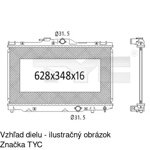 Chladiče vody 8112081K /POLCAR/