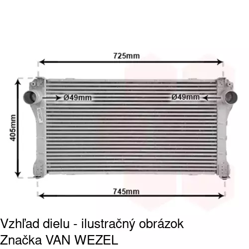 Chladiče vzduchu (Intercoolery) 8117J82X /POLCAR/ - obr. 1